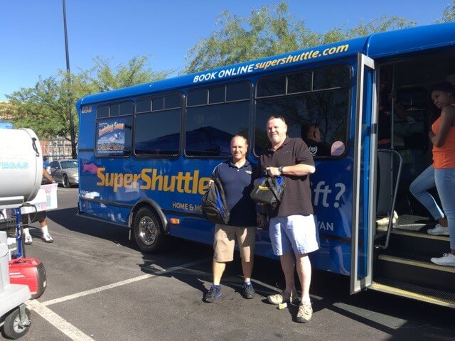 SuperShuttle's fill the bus charity event in las vegas