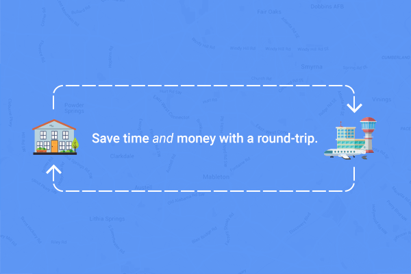 booking round trip vs one way