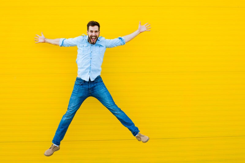 jumping man